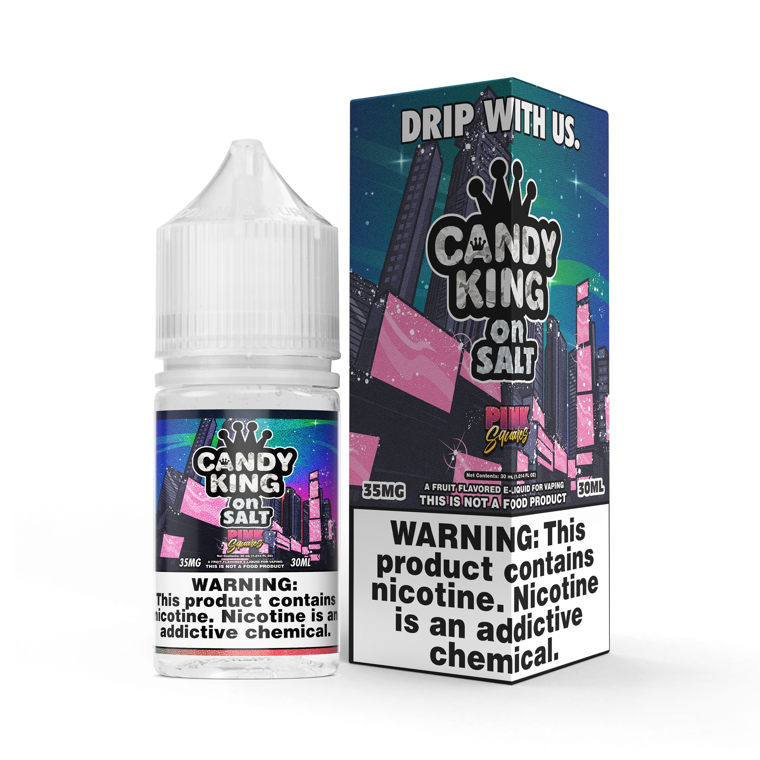 Candy King Salt Pink Squares 30mL